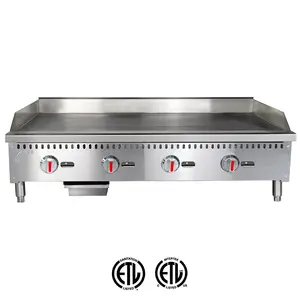 ETL承認48 \ "ガスカウンタートップグリドル、コントロール付きホテルおよびレストラン向けの商用調理器具