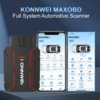KONNWEI MAXOBD OBD2 Alat Pemindai Otomatis Mobil Alat Diagnostik Semua Sistem Bluetooth 5.2 Pembaruan untuk IOS & Android Pemantauan Tes Baterai