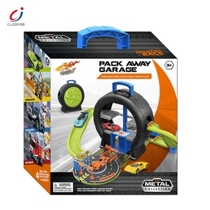 <span class=keywords><strong>Juguete</strong></span> de estacionamiento orbital Chengji, camión de aleación a escala 1:64, juego de <span class=keywords><strong>garaje</strong></span> de neumáticos de ingeniería, <span class=keywords><strong>juguete</strong></span> de ranura de estacionamiento ensamblado DIY - Product Image 6