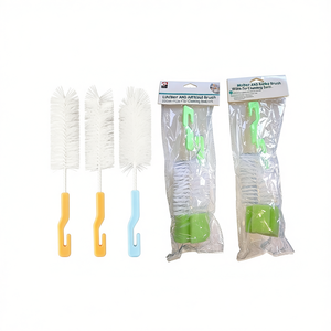 Cepillo para limpiar biberones de 23 cm + 11 cm con esponja para biberones de bebé - Product Image 2