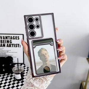 Funda de Teléfono Galvanizada Transparente Antigolpes con Ranura para Tarjetas y Portafotos para <span class=keywords><strong>Samsung</strong></span> S25 S23 S24 S22 <span class=keywords><strong>S21</strong></span> A55 A35 A25 A51 A15 A14 - Product Image 3