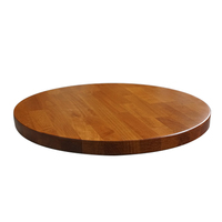 Bloc de boucher en bois de hêtre massif dessus de table basse rond design contemporain durable de couleur cerise pour les meubles de salon à la maison