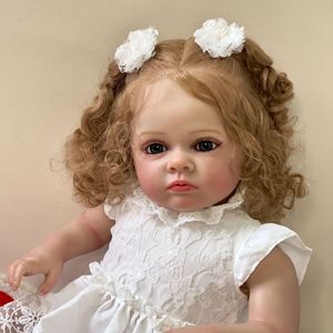 Poupées Reborn mignonnes de 60 cm pour filles, poupées reborn en silicone réalistes avec peau 3D, jouets pour filles - Product Image 1