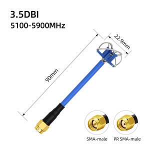 Étanche ABS Zigbee FPV 5.8G Drone Utilisation Antenne UAV Mini Bleu Trèfle À Quatre Feuilles Antenne Longue Portée Antenne - Product Image 6