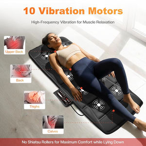 Coussin de <span class=keywords><strong>massage</strong></span> vibrant pour le dos et le corps entier, pour lit et matelas, avec arrêt automatique - Product Image 2