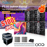 Écran LED de location P2.5 P2.976 P3.91, utilisation fixe et en location, Ultra HD, couleur intégrale, pour exposition et spectacle