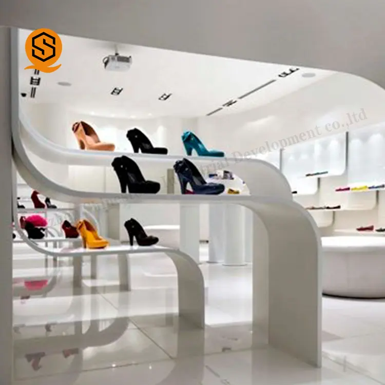 2019 Neues Design kommerzielle Sandale Leuchte Display Rack Modestil Boutique Shop Sandalen Display Racks Schuhe