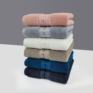 ผ้าขนหนูผ้าฝ้ายแท้หนา 35x75 ซม. สีพื้น นุ่ม ซึมซับดี ผ้าขนหนูของขวัญสำหรับใช้ในบ้าน ปรับแต่งโลโก้ได้ - Product Image 3