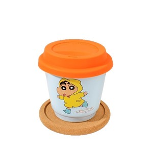 Crayon Shin Chan <b>Ceramic</b> <b>Mug</b> With Lid And Handle Cartoon Design Travel Coffee Cup For Office Use Spring 2025 - Product Image 3