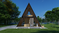 Maisons triangulaires, maisons préfabriquées à bas prix, maisons modulaires, maisons conteneurs, maisons en bois en forme de A, maisons de camping, hôtels, maisons