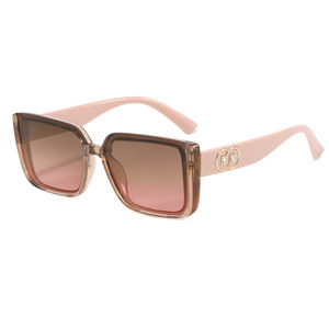 Fashion New Beautiful Ladies Outdoor Travel Beach Sunblock Dot Diamond Big <b>Frame</b> Color Sunglasses - Product Image 3