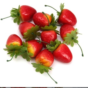 Khổng Lồ Khổng Lồ 8 Inch Cao Faux Nhân Tạo Trái Cây Dâu Tây Trang Trí Bọt Nhựa Dâu Tây - Product Image 3