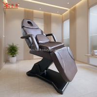 Fauteuil de soin esthétique électrique Xinchao de luxe à 3 moteurs, réglable en hauteur, inclinable et chauffant pour cliniques médicales et spas de beauté