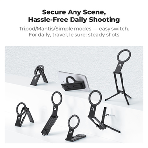 Soporte Magnético para Teléfono K&F Concept de 7 mm, Palo Selfie Plegable para <span class=keywords><strong>iPhone</strong></span>, Imanes de Doble Cara, <span class=keywords><strong>Mini</strong></span> Trípode de Bolsillo, Soporte para Teléfono Celular - Product Image 4