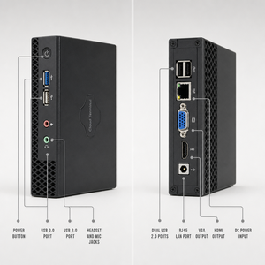 Sharerdp Intel Celeron N4000 คลาวด์เทอร์มินัล จอแสดงผลคู่ VGA  RJ45 LAN <span class=keywords><strong>ม</strong></span>ินิพีซีขนาดกะทัดรัด คอ<span class=keywords><strong>ม</strong></span>พิวเตอร์ตั้งโต๊ะสำหรับสำนักงาน ขายส่ง - Product Image 2