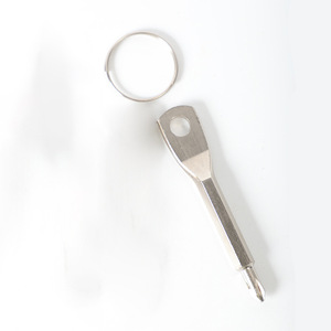 Destornillador Phillips y plano portátil <span class=keywords><strong>con</strong></span> llavero, mini destornillador de bolsillo, herramienta de reparación, gadget de jardín W24-463 - Product Image 6