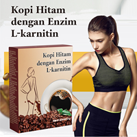 Café Negro Instantáneo Sin Azúcar con L-Carnitina Natural, Café Negro Adelgazante para una Rápida Pérdida de Peso y Quema de Grasa, Venta al Por Mayor de Fábrica