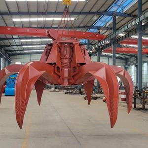 धातु स्क्रैब इकट्ठा करने के लिए नारंगी कील के साथ डबल गर्डर पुल क्रेन - Product Image 2