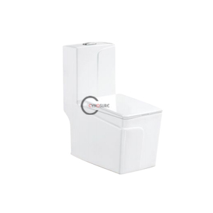 Inodoro de Cerámica Integrado Ahorrador de Agua, WC de Una Pieza para Baño Moderno - Product Image 2