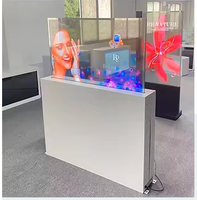Écran OLED transparent haute définition flexible à écran tactile intelligent d'intérieur 55 pouces Écran transparent L G