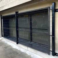 Malla de Alambre Soldada Galvanizada con Recubrimiento de Polvo de PVC Resistente a la Putrefacción, Fácil de Ensamblar, con Certificación ISO y CE, Valla Curva 3D para Seguridad del Hogar