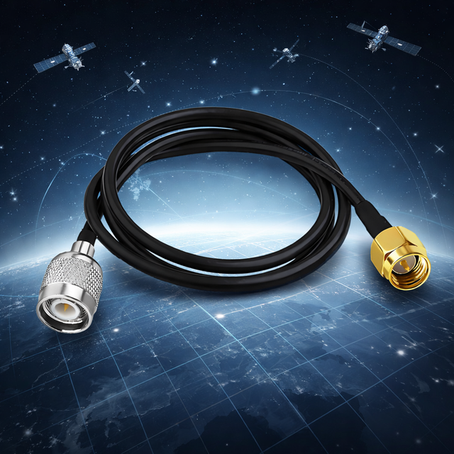 Low Loss RG58 RF Coaxial Cable TNC SMA Male 50 Ohm Extension Lead GNSS RTK GPS Receiver Antenna Signal Booster Assembly