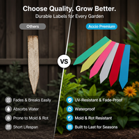 Étiquettes de plantes en plastique colorées, étiquettes de jardin imperméables, étiquettes de pépinière réutilisables, étiquettes pour graines d'herbes en pot, vente en gros