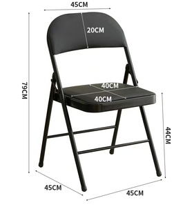 YWJ Fauteuil de Bureau Pliant en Cuir Classique et <span class=keywords><strong>Confortable</strong></span> à Dossier <span class=keywords><strong>Vintage</strong></span> pour la Maison et le Jardin - Product Image 3