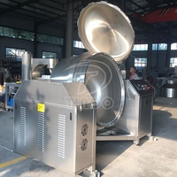 Marmite industrielle à chauffage au gaz 100-1000L, cuve vapeur haute pression avec agitateur