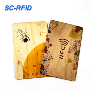 Cartes-clés d'hôtel RFID personnalisées en bois 13,56 MHz, échantillons gratuits, cartes-clés NFC personnalisées pour cartes de visite en bois, étiquettes de clés - Product Image 6