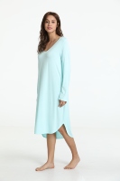 Vente en gros de pyjamas personnalisés pour femmes populaires chemise de nuit longue et confortable pour la maison