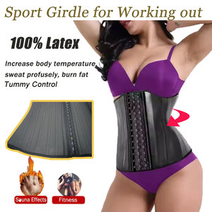 Fagas Para mujer Latex <span class=keywords><strong>waist</strong></span> <span class=keywords><strong>TRAINER</strong></span> 25โครงเหล็กเอว cincher ventre plat colombian girdle สำหรับออกกำลังกาย - Product Image 4