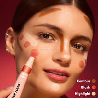 Private Label Crème Liquide Waterproof Blush Ecran Solaire Bronzer Surligneur Maquillage Personnalisé avec Marque Privée
