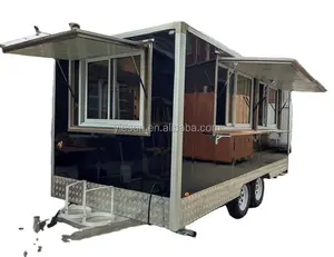 澳大利亚标准烧烤餐车移动食品拖车房车旅行车双轴餐车YS-FV490