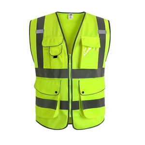 カスタムデザイン セキュリティ安全担当者ユニフォーム 高視認性作業安全服 多ポケット 反射安全ベストジャケット - Product Image 2