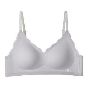 Biancheria intima <span class=keywords><strong>senza</strong></span> cuciture per ragazza in stile carino <span class=keywords><strong>senza</strong></span> anello in acciaio stampo sottile tazza reggiseno nudo regolabile comodo e traspirante - Product Image 6