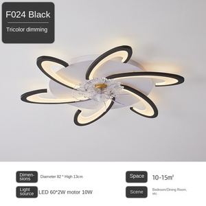 Modern Intelligent <strong>LED</strong> <strong>Ceiling</strong> <strong>Fan</strong> Lights for Living Room Dining Room Bedroom <strong>Ceiling</strong> <strong>Fan</strong> Lamp <strong>Remote</strong> Adjustable Speed Dimmable - Product Image 3