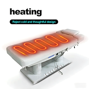 Table de massage professionnelle de luxe, esthétique, grand format, chauffée et réglable en hauteur - Product Image 3