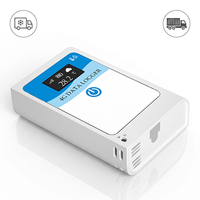 Registrador de Datos de Temperatura y Humedad 4G en Tiempo Real para Camiones, Transporte por Carretera, Cadena de Frío, Detección de Apertura de Puertas, Rastreo LBS, de Un Solo Uso