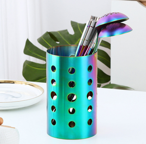 Paslanmaz çelik pişirme mutfak aleti tutucu, spalas için mutfak eşyası mutfak aleti tutucu s, kaşık - Product Image 5