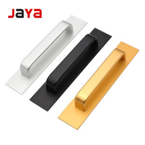 JAYA Gouden Ronde Staafdeurgrepen met Achterplaat, Verschillende Maten voor Schuurdeuren, Poorten, Garages, Schuren en Meubels - Product Image 2