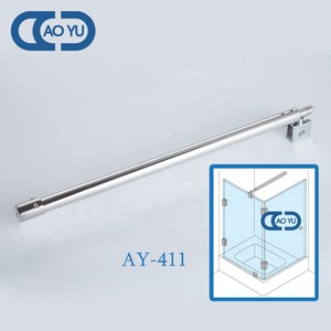 Al por mayor de calidad superior barra de apoyo 304 ajustable de acero inoxidable de pared a vidrio ducha barra de apoyo - Product Image 3
