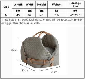 Asiento Elevador Impermeable de Nailon <span class=keywords><strong>para</strong></span> <span class=keywords><strong>Coche</strong></span> con <span class=keywords><strong>Correa</strong></span> de Seguridad con Clip, Cama de Transporte <span class=keywords><strong>para</strong></span> Mascotas, <span class=keywords><strong>para</strong></span> Gatos - Product Image 5