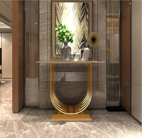 Table console avec miroir, ensemble de table console moderne avec miroir