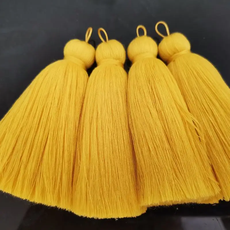 NANA free sample 700 colors large cotton tassels ,custom 8cm cotton tassel with 1.5cm diameter