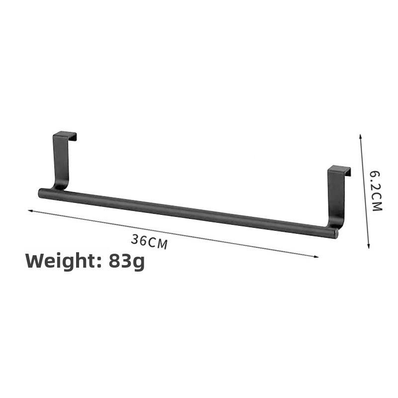 Black Hanging Towel Rack-Large