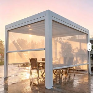Pérgola Motorizada de Aluminio con Pantalla Lateral Retráctil Impermeable, Toldo para Patio Exterior, Piscina, Gazebo, Protección Solar - Product Image 5