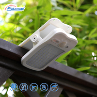 Lampe à pince intégrée Solarup, IP65, étanche, éclairage solaire LED pour jardin extérieur, batterie rechargeable DC, portable, haute luminosité