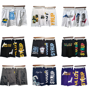 Pantalones Cortos para Hombre de Alta Calidad, 100% Algodón Grueso, Estilo Urbano, Estampado Personalizado 'THAT'S AWFUL LOT of COUGH SYRUP', Pantalones Cortos Casuales - Product Image 1