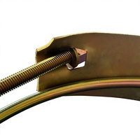 Collier de serrage pour tuyau de 8 pouces, double fil, galvanisé, robuste, pour irrigation agricole, raccordement de tuyaux en caoutchouc, OEM, garantie 3 ans